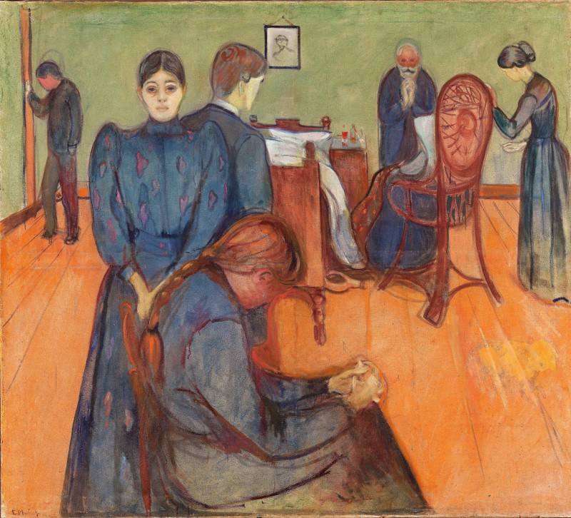 Der Tod im Krankenzimmer, Edvard Munch, Wikipedia